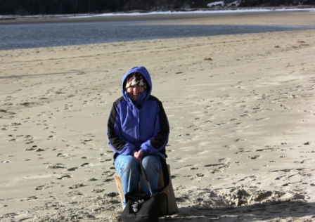 New Year's Day on Popham Beach.